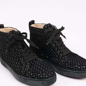 Christian Louboutin Glitter High-top  in Black × Silver